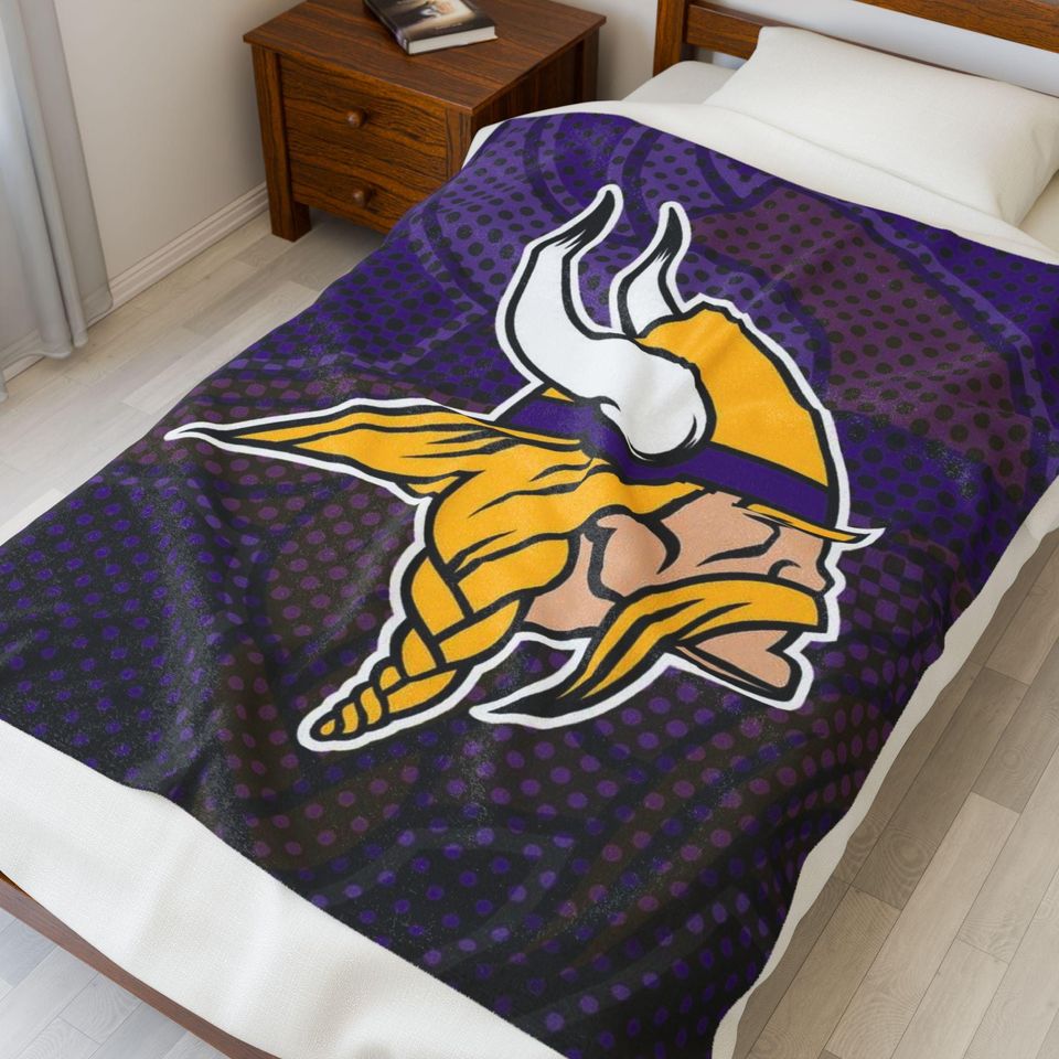 Minnesota Vikings Plush Fleece Blanket Decorative Throw