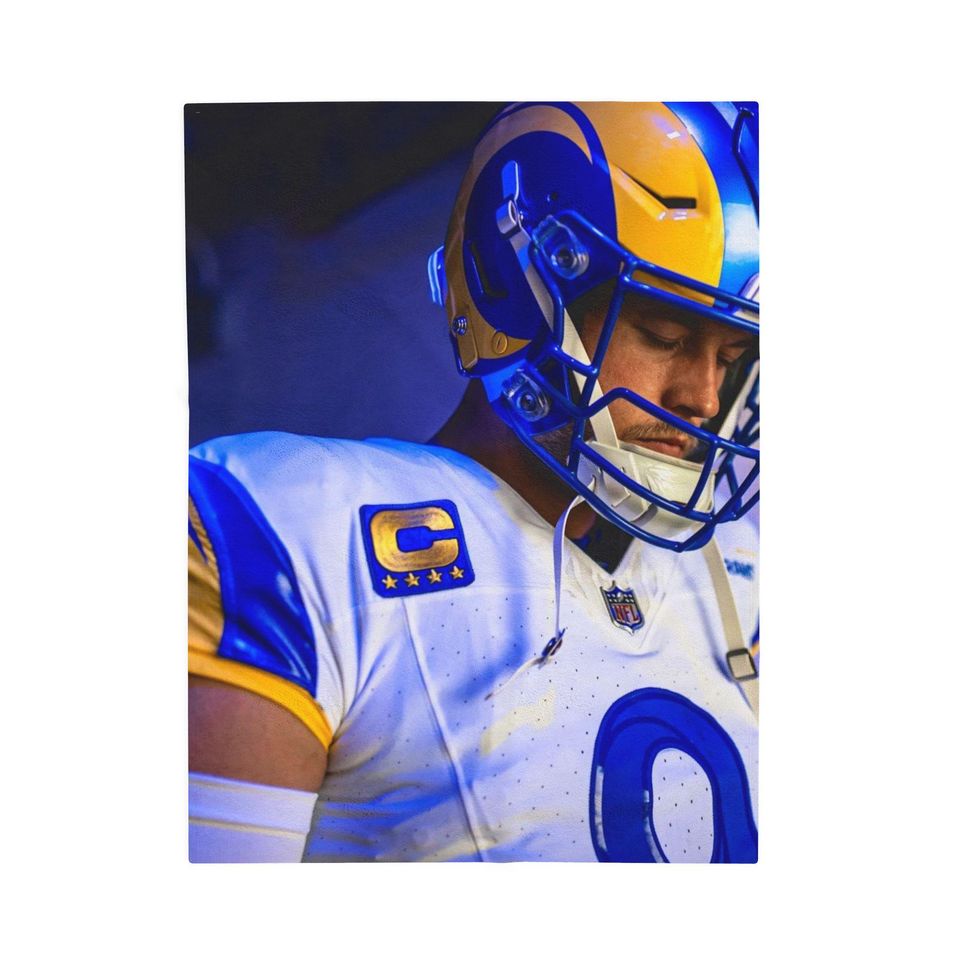 Matthew Stafford Rams Throw Blanket