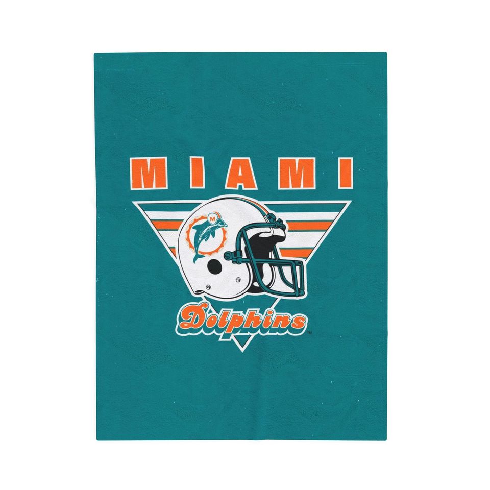 Miami Dolphins Throw Blanket -