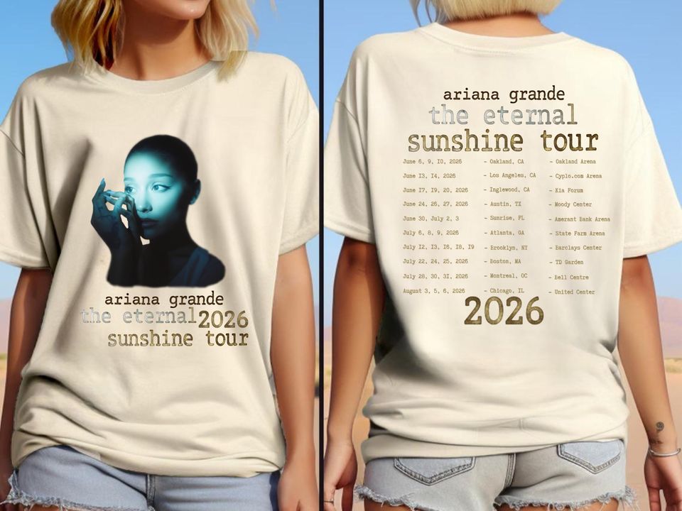 Ariana Eternal Sunshine Tour Shirt: Vintage Pop Concert Tee