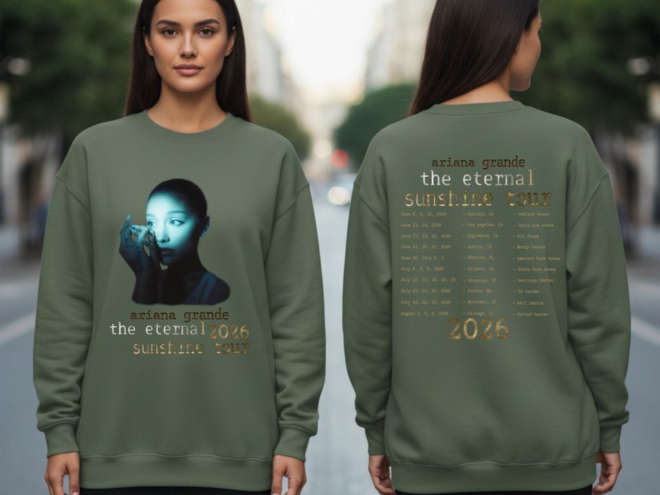 Ariana Eternal Sunshine Tour Shirt: Vintage Pop Concert Tee