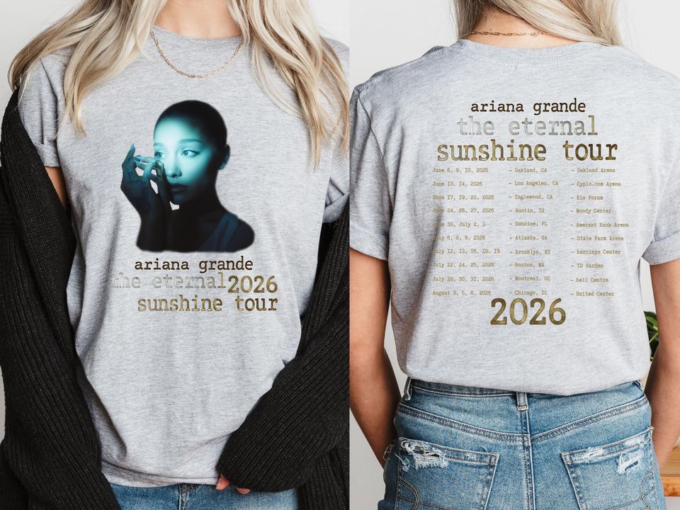 Ariana Eternal Sunshine Tour Shirt: Vintage Pop Concert Tee