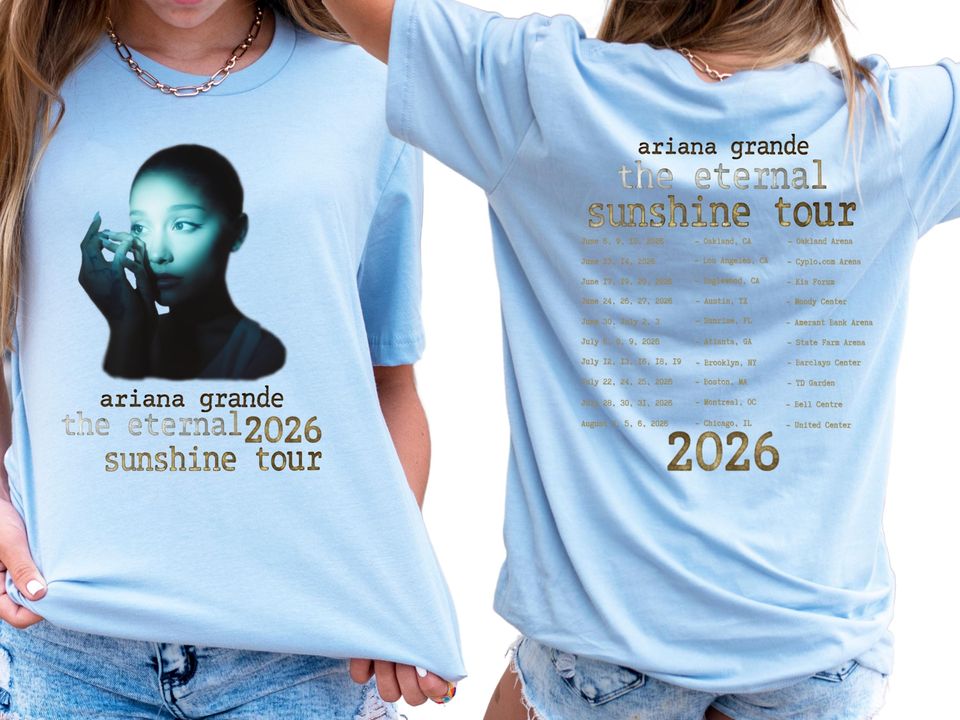 Ariana Eternal Sunshine Tour Shirt: Vintage Pop Concert Tee
