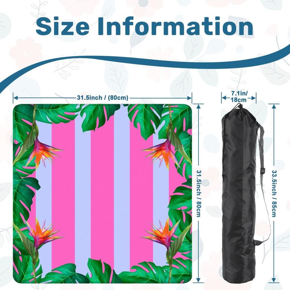 Birds of Paradise Mahjong Mat with Printed Mahj