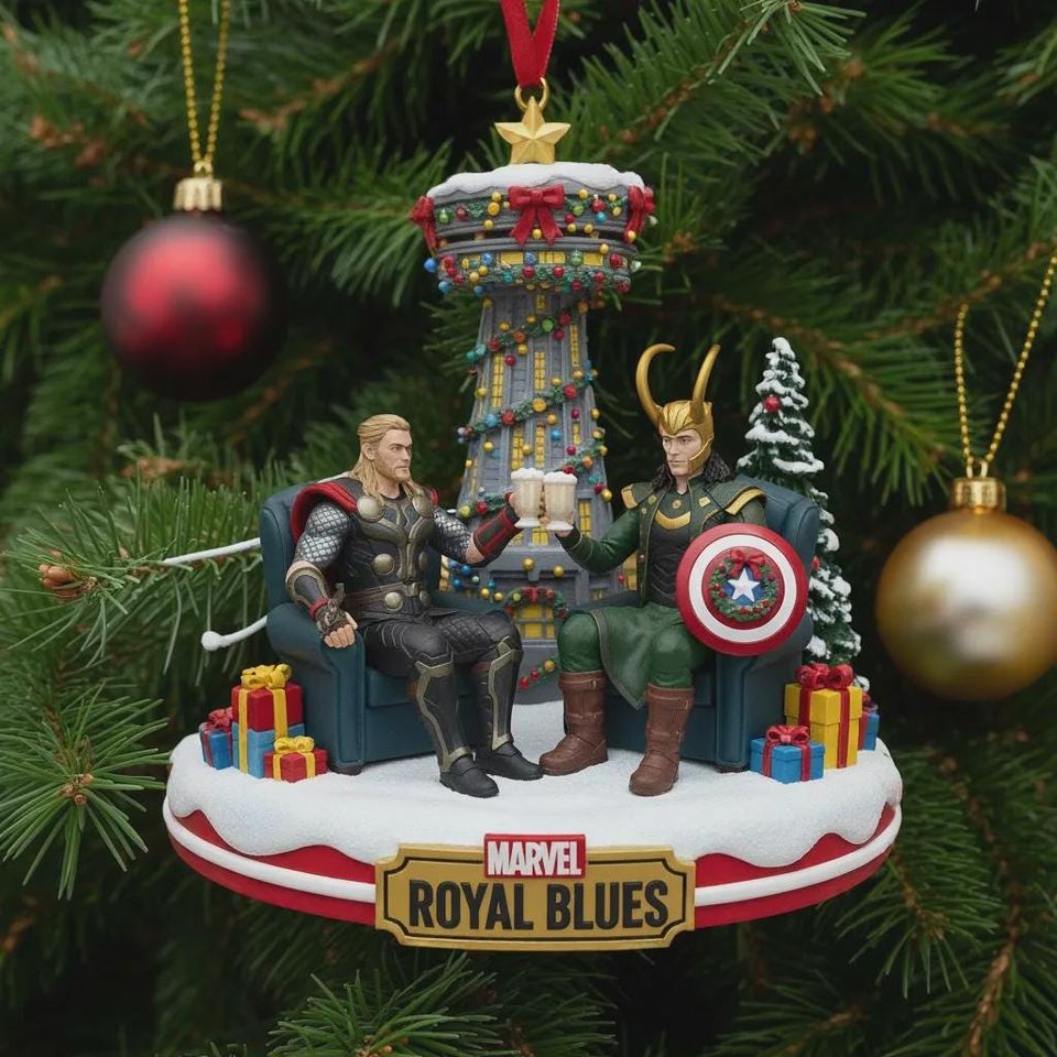 Personalized Marvel Avengers Ornament, Custom Avengers Christmas Ornament