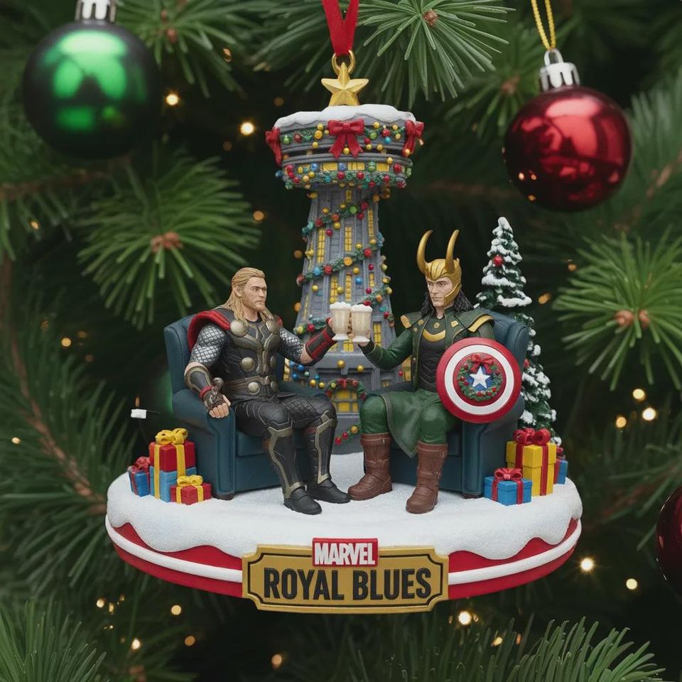 Personalized Marvel Avengers Ornament, Custom Avengers Christmas Ornament