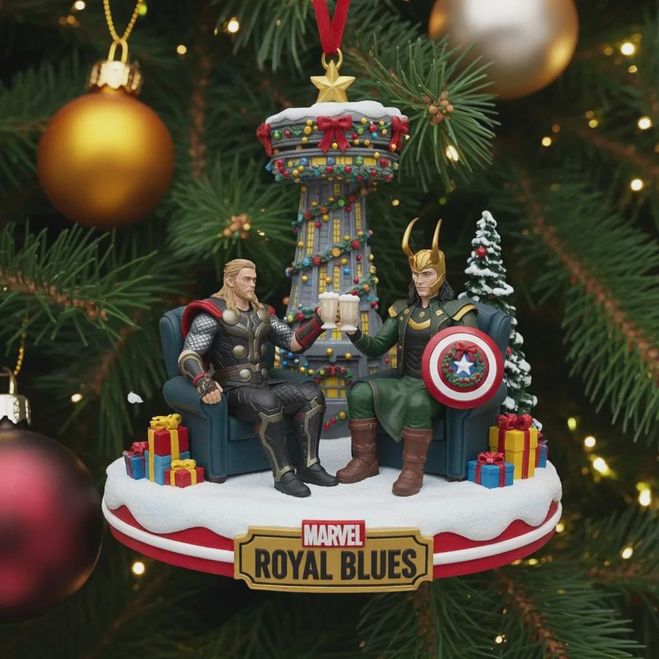 Personalized Marvel Avengers Ornament, Custom Avengers Christmas Ornament