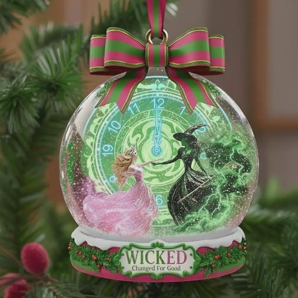 Custom Elphaba Glinda Ornament, Personalized Wicked Musical Christmas Acrylic 2D Flat Ornament
