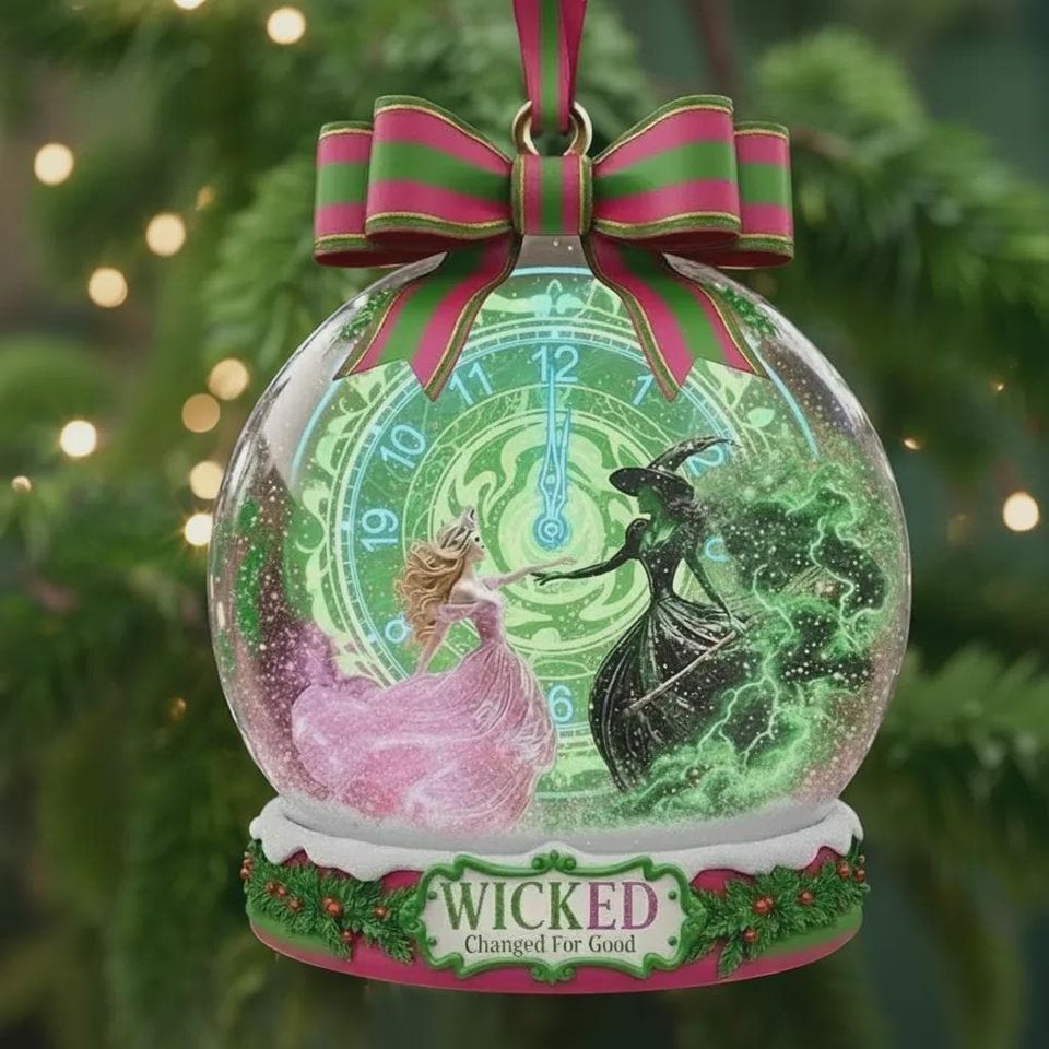 Custom Elphaba Glinda Ornament, Personalized Wicked Musical Christmas Acrylic 2D Flat Ornament