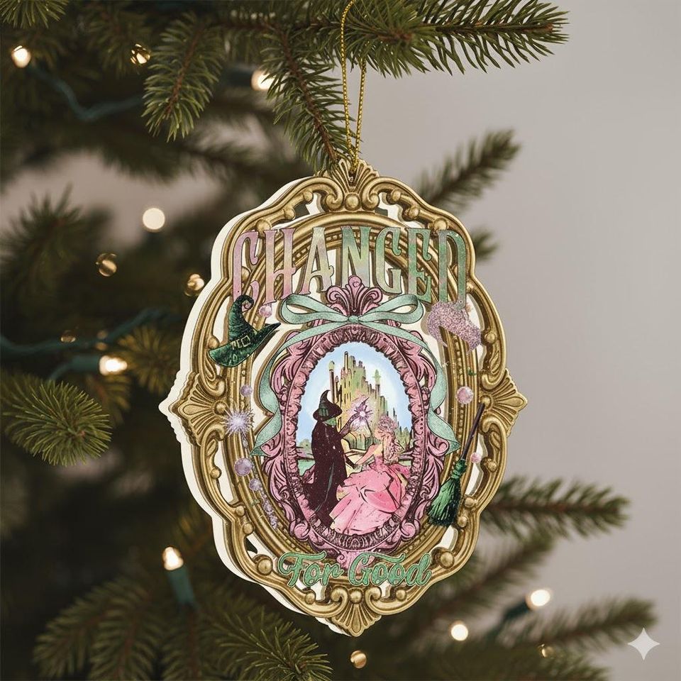 Vintage Christmas Ornament: Wicked Witch Acrylic Tree Decor