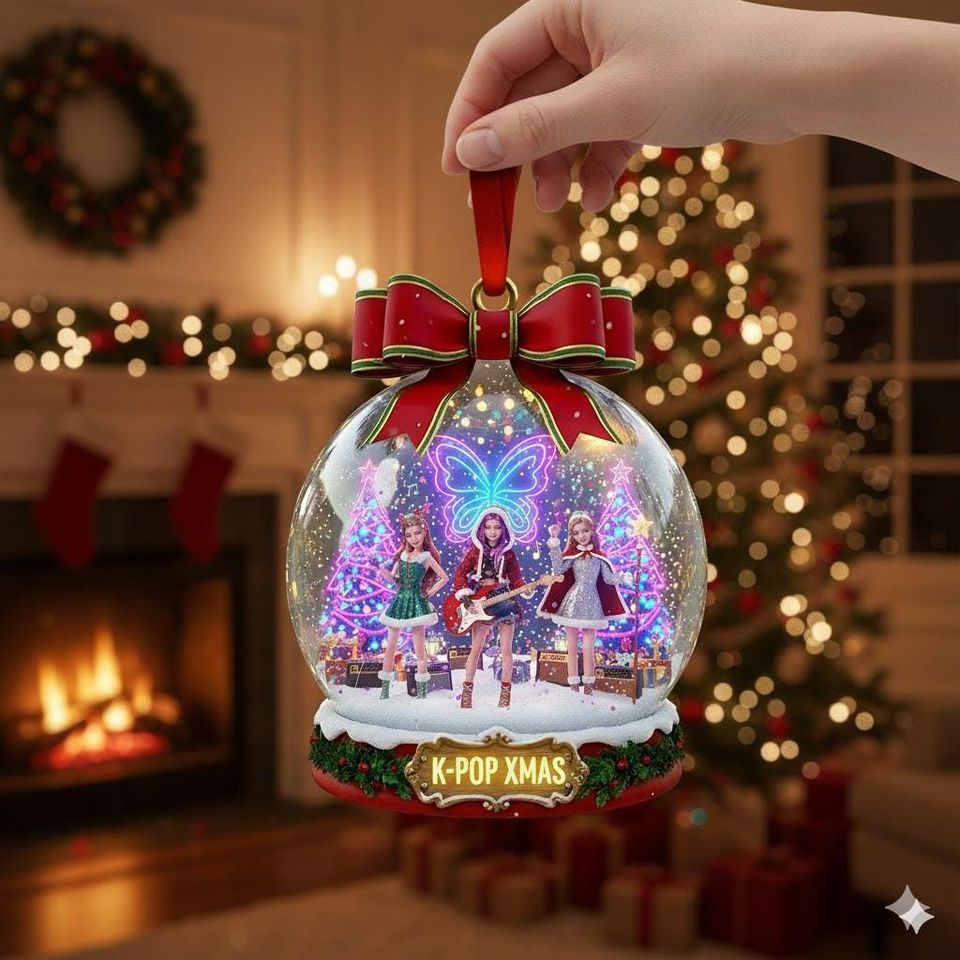 Personalized Kpop Demon Hunters Ornament, Custom Huntrix Christmas Keepsake