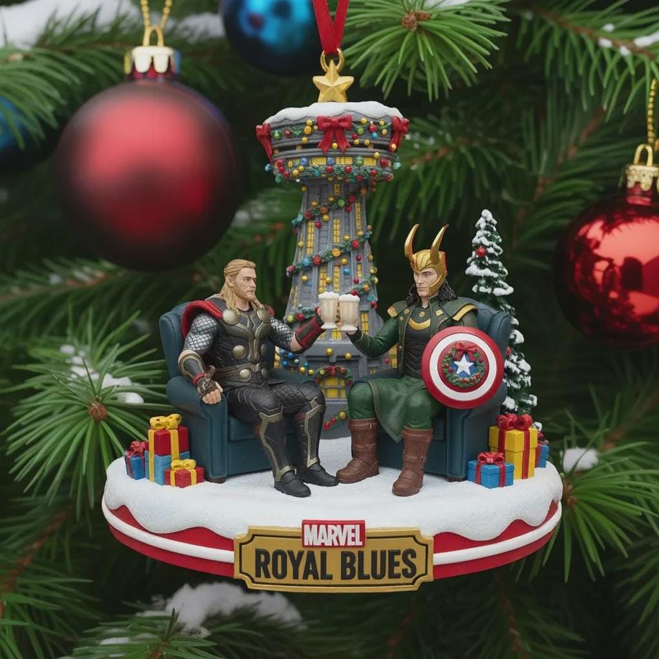 Personalized Marvel Avengers Ornament, Custom Avengers Christmas Ornament