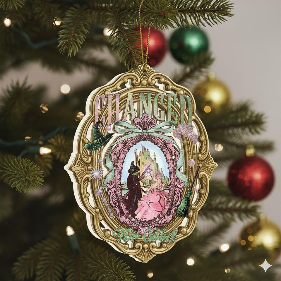 Vintage Christmas Ornament: Wicked Witch Acrylic Tree Decor