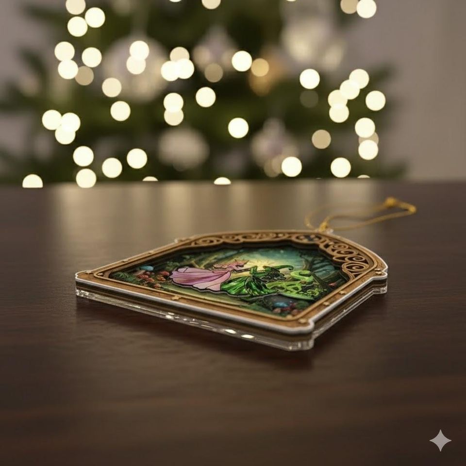 Wicked Witch Acrylic Christmas Ornament: Elphaba & Glinda Keepsake