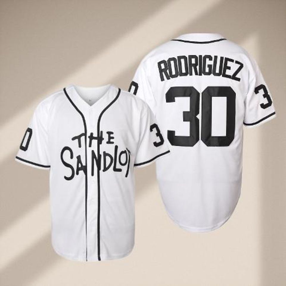 The Sandlot Baseball Jersey Benny The Jet Rodriguez Squints Palledorus Men's Jersey