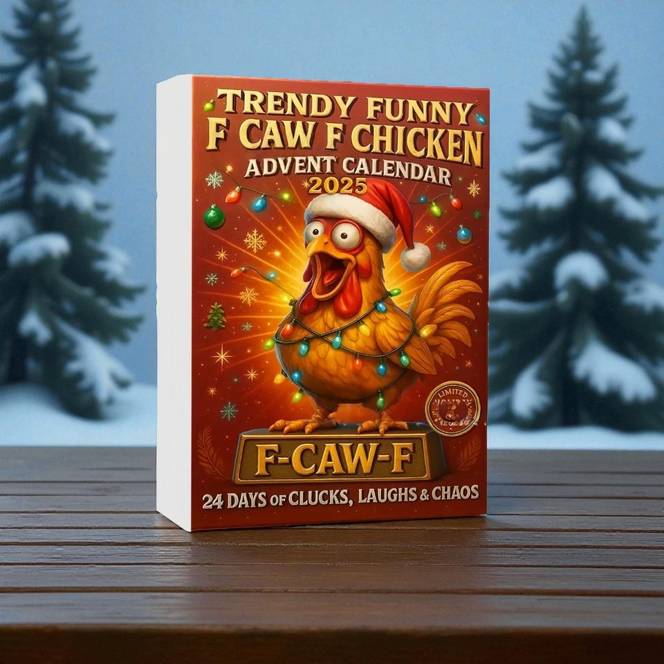 Funny Chicken Advent Calendar 2025, Gag Gift