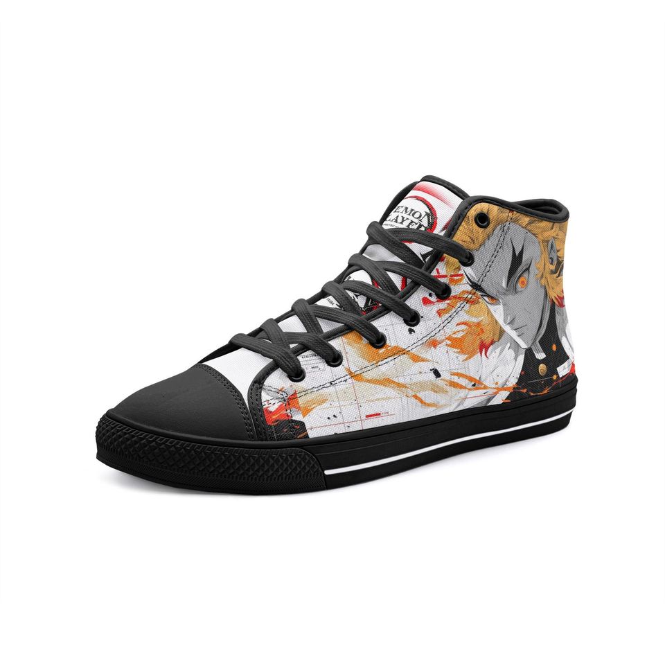 demon Unisex High Top Canvas Shoes