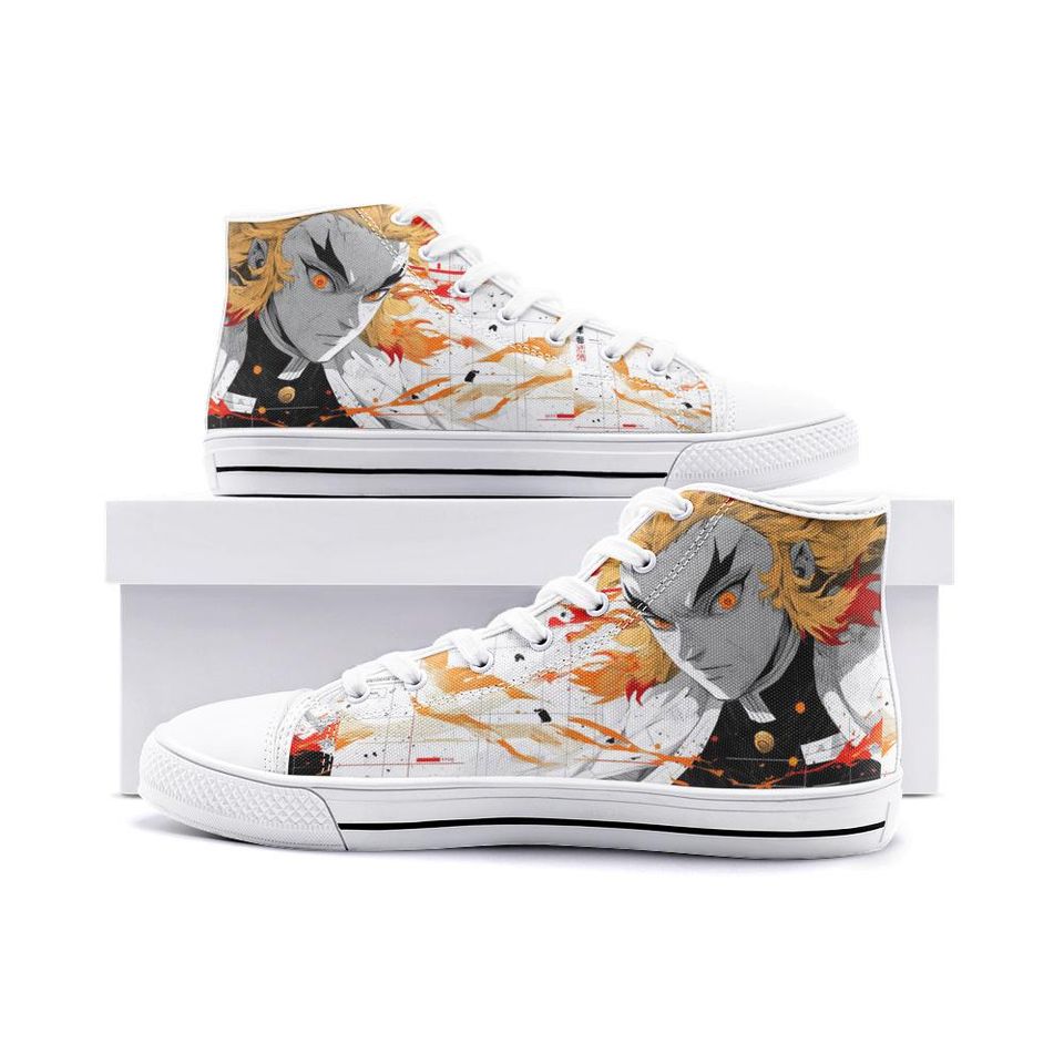demon Unisex High Top Canvas Shoes