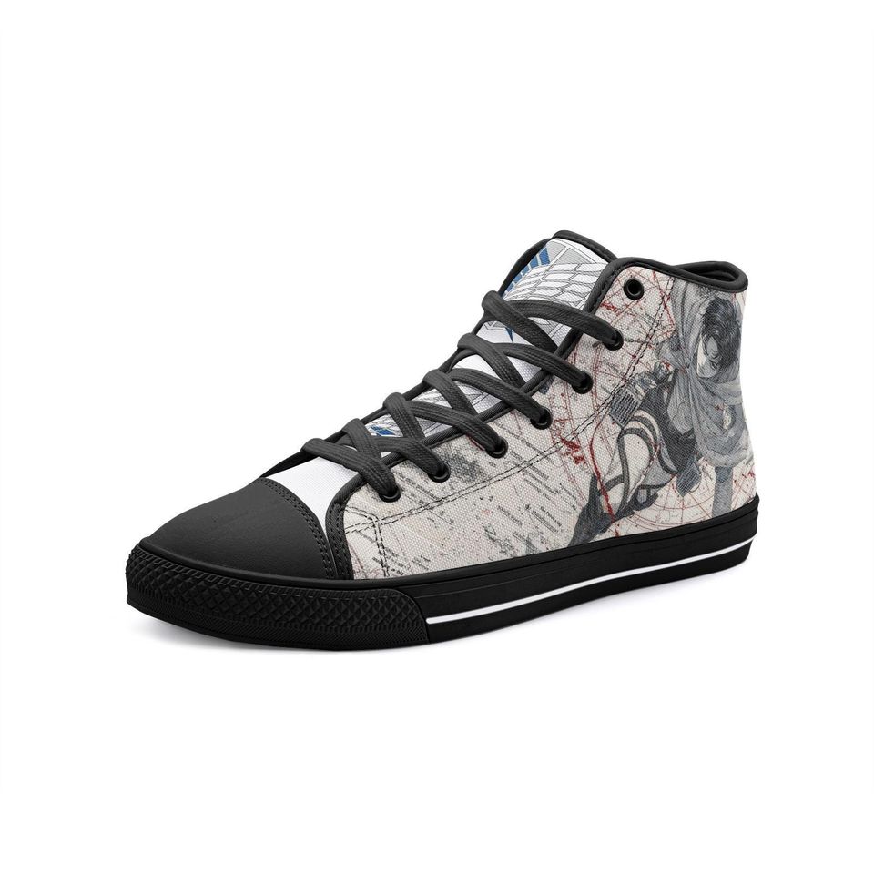 AOT-Levi Unisex High Top Canvas Shoes
