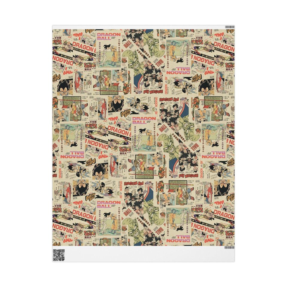 Dragonball Cover Wrapping Papers | Gift Wrap Dragon Ball Themed | Anime Lover