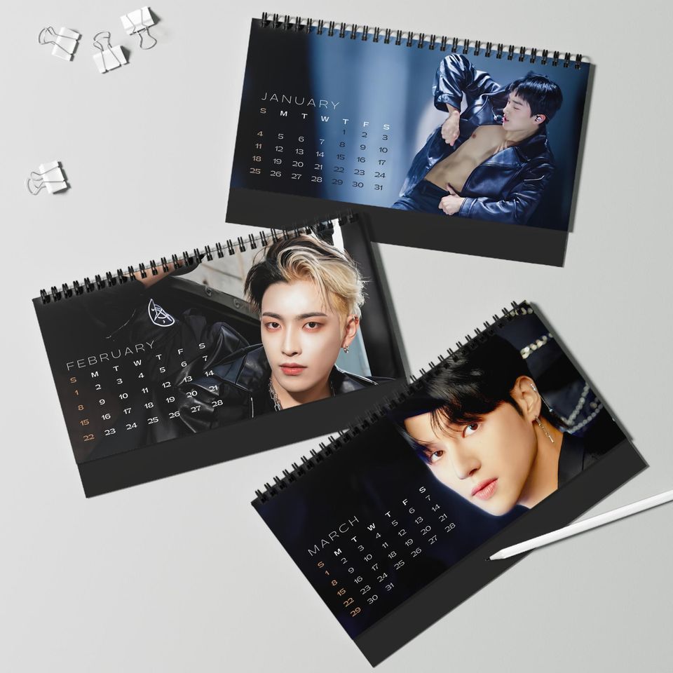 ATEEZ 2026 K-Pop Desktop Calendar | ATINY Gift