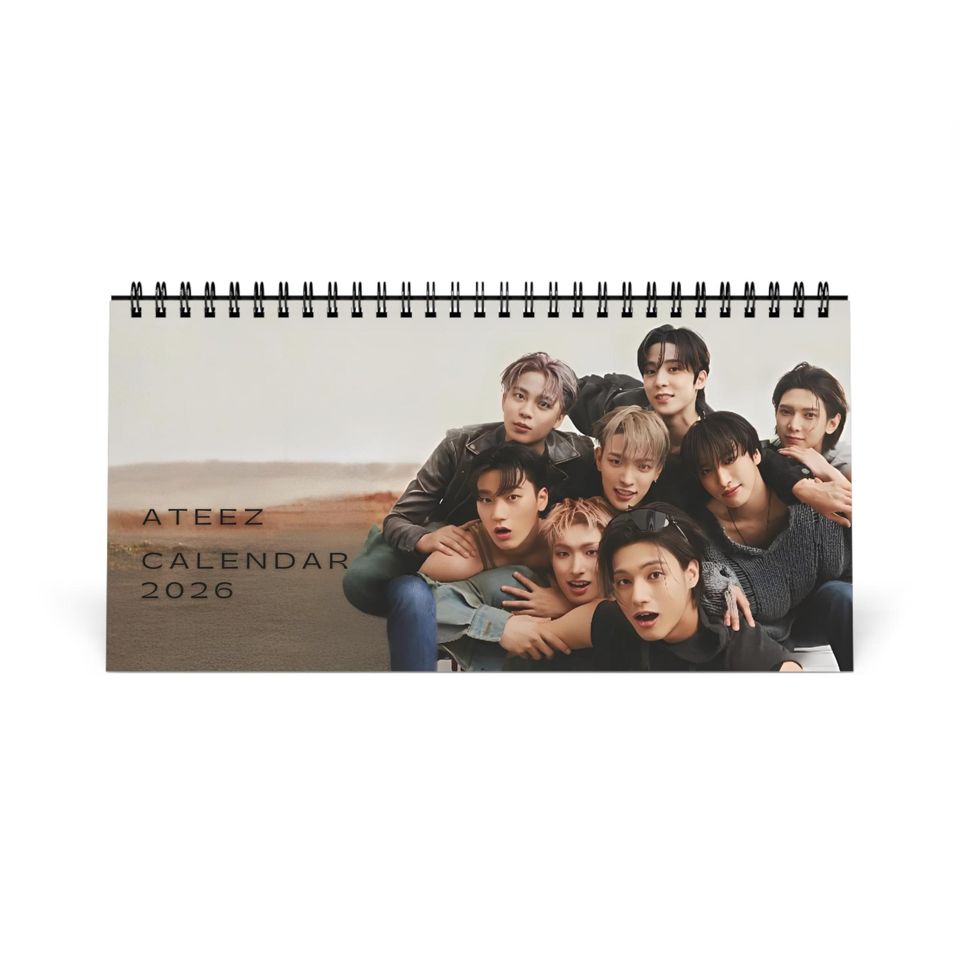 ATEEZ 2026 K-Pop Desktop Calendar | ATINY Gift