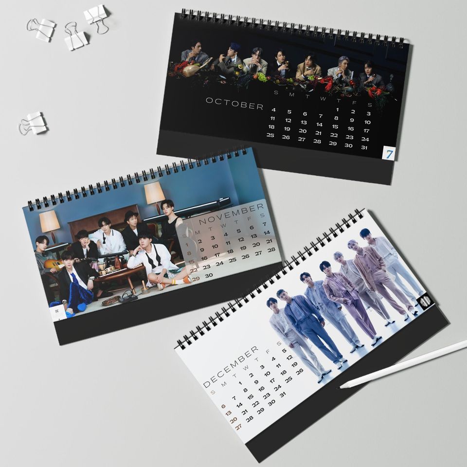BTS 2026 Desktop Calendar: K-Pop Army Gift, Desk Decor