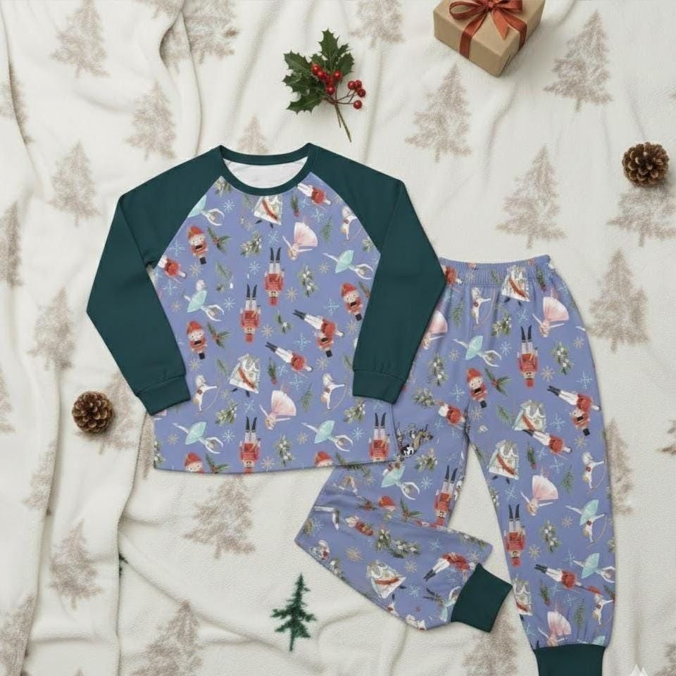 Nutcracker Ballet Family Pajamas Set, Christmas Matching PJs
