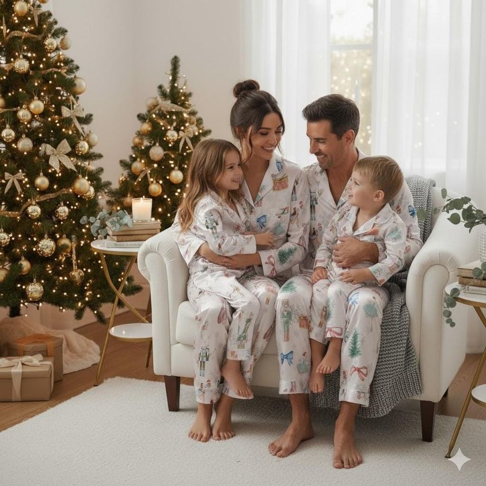 Nutcracker Ballet Christmas Pajamas Set