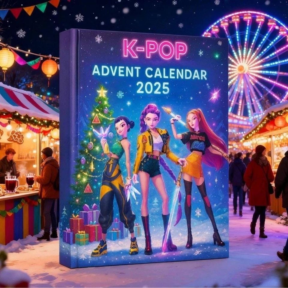 Kpop Devil Hunters Advent Calendar 2D 24 Days 2025 Christmas Best Countdown Gift, Anime Advent Countdown Box