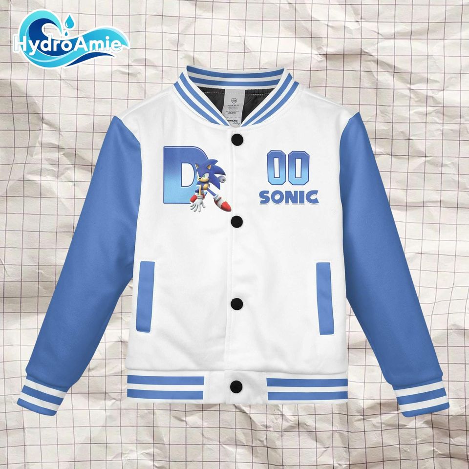 Personalized Sonic the Hedgehog Varsity Jacket
