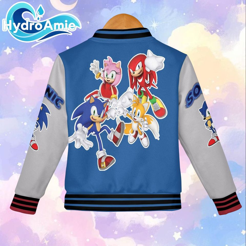 Sonic Varsity Jacket, Sonic the Hedgehog Baseball Jacket