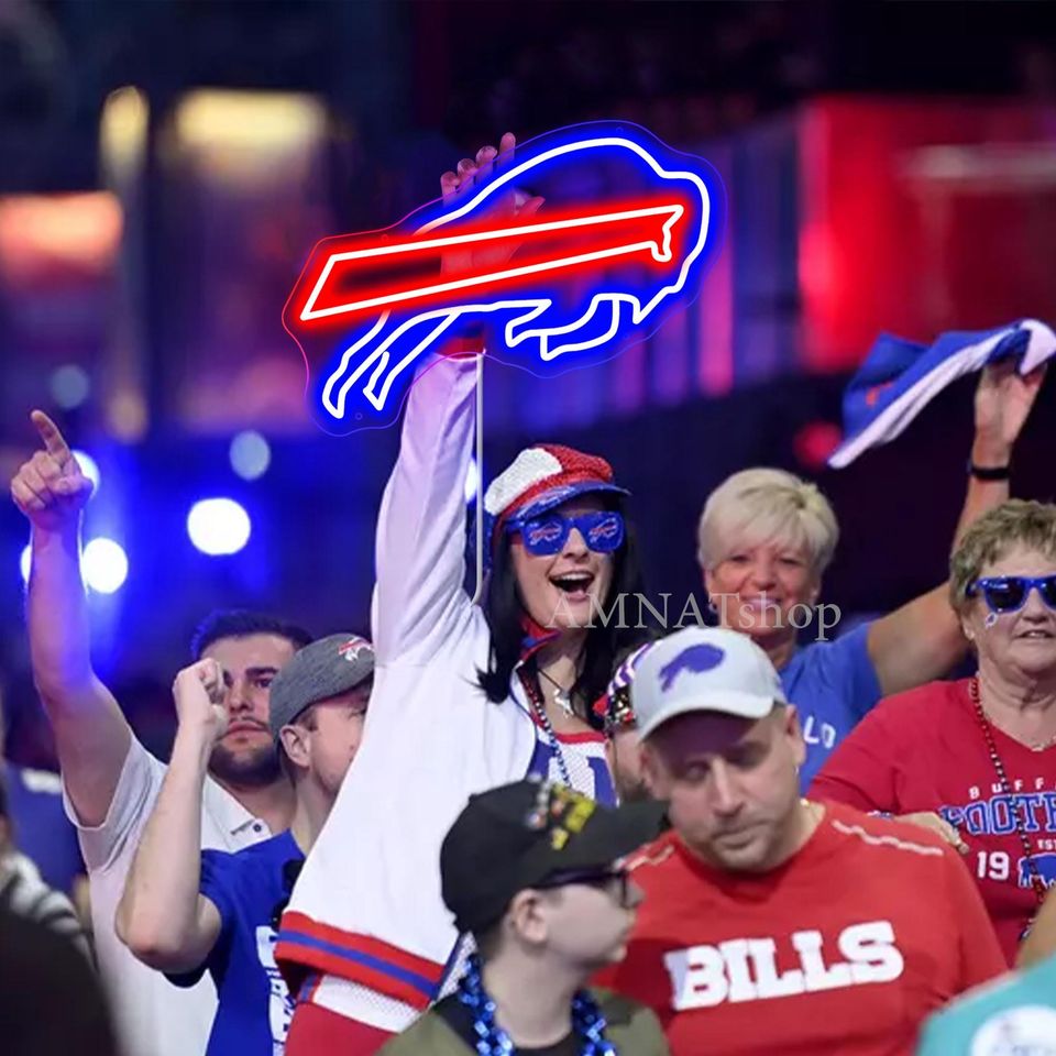 Buffalo Football Neon Sign, Bar Decor