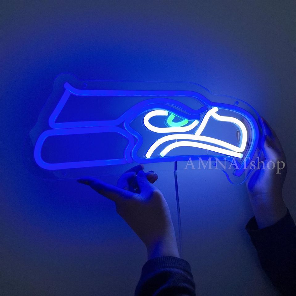 Seattle Seahawks LED Neon Sign Cave Decor