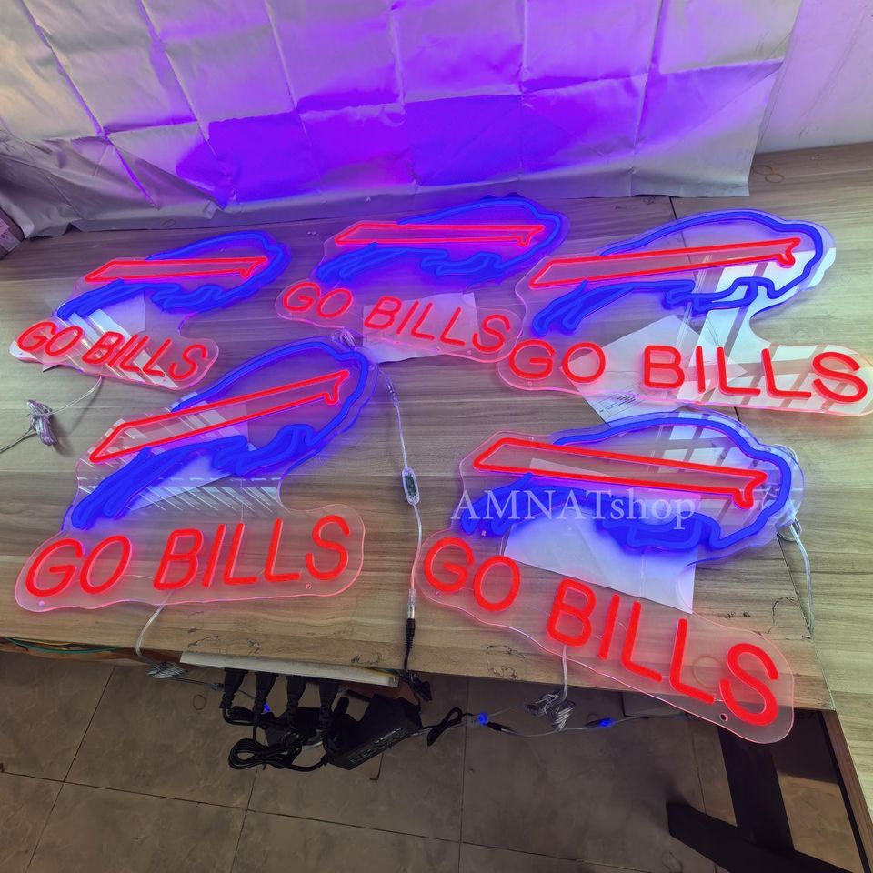 Buffalo Football Neon Sign, Bar Decor