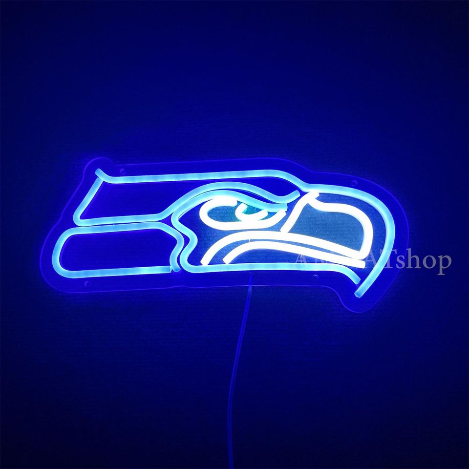 Seattle Seahawks LED Neon Sign Cave Decor