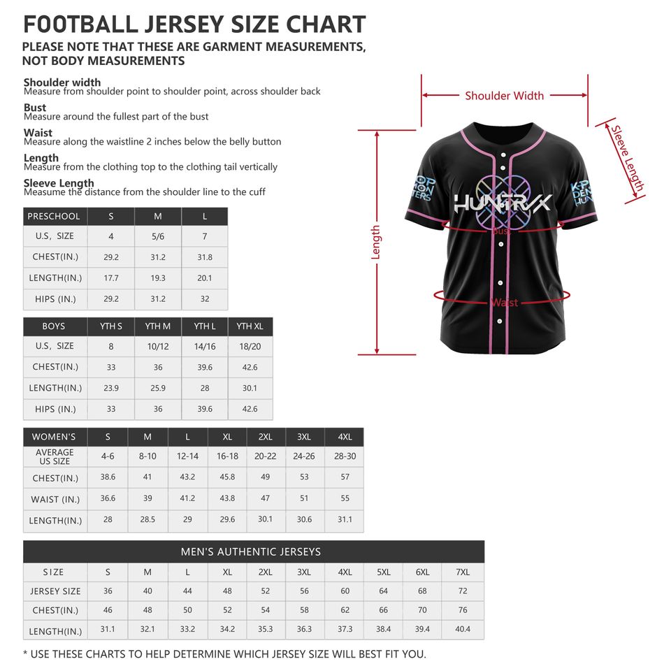 Kpop Demon Hunter Baseball Jersey Shirt for Womens Girls, HUNTRIX Baseball Jersey, Demon Hunters Shirt, Huntrix Fan Gift
