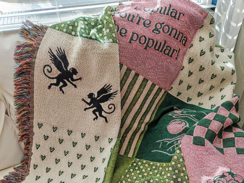 Wicked Patchwork Throw Blanket: Movie Inspired Home Decor