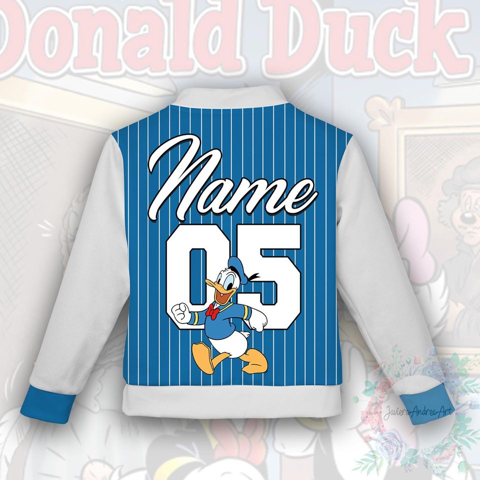 Custom Disney Donald Duck Collection Baseball Jacket