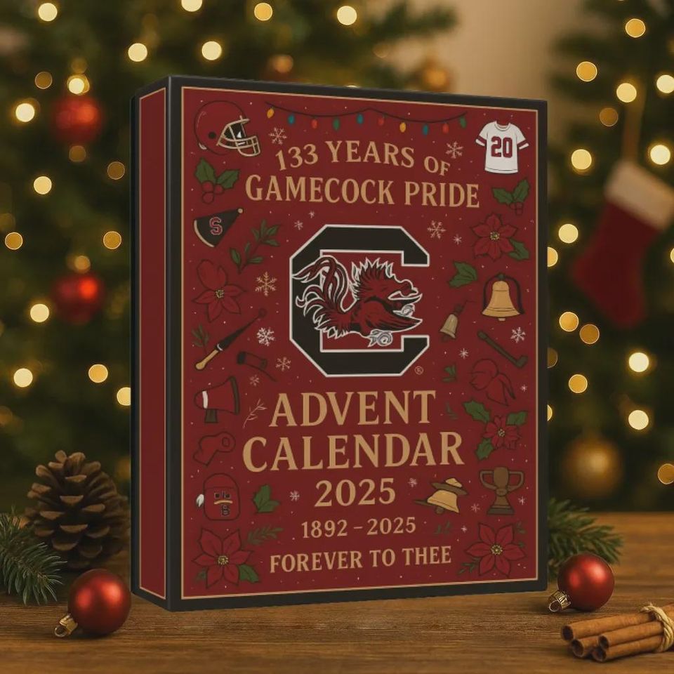 South Carolina Gamecocks Advent Calendar 2025, 133 Years of Pride SEC Football Ornament Set, Christmas Gift for Alumni and Fans