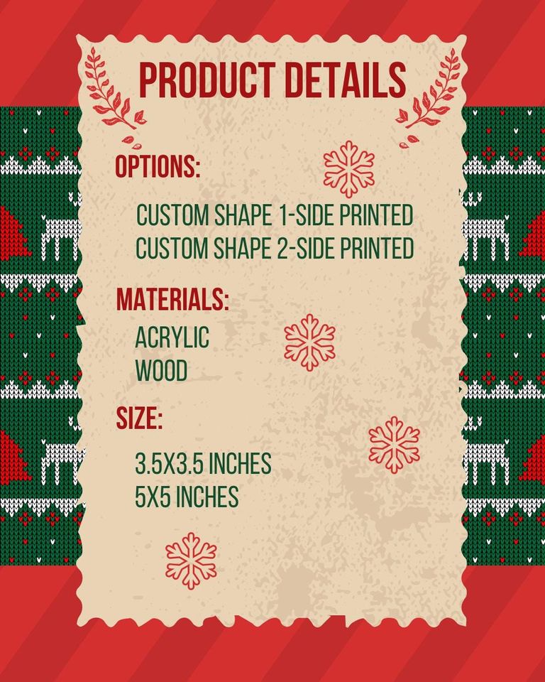 Custom Name Rock Band Stage Acrylic Ornament, Mini Concert Christmas Acrylic Ornament, Music Lover Xmas Gift 2D FLAT