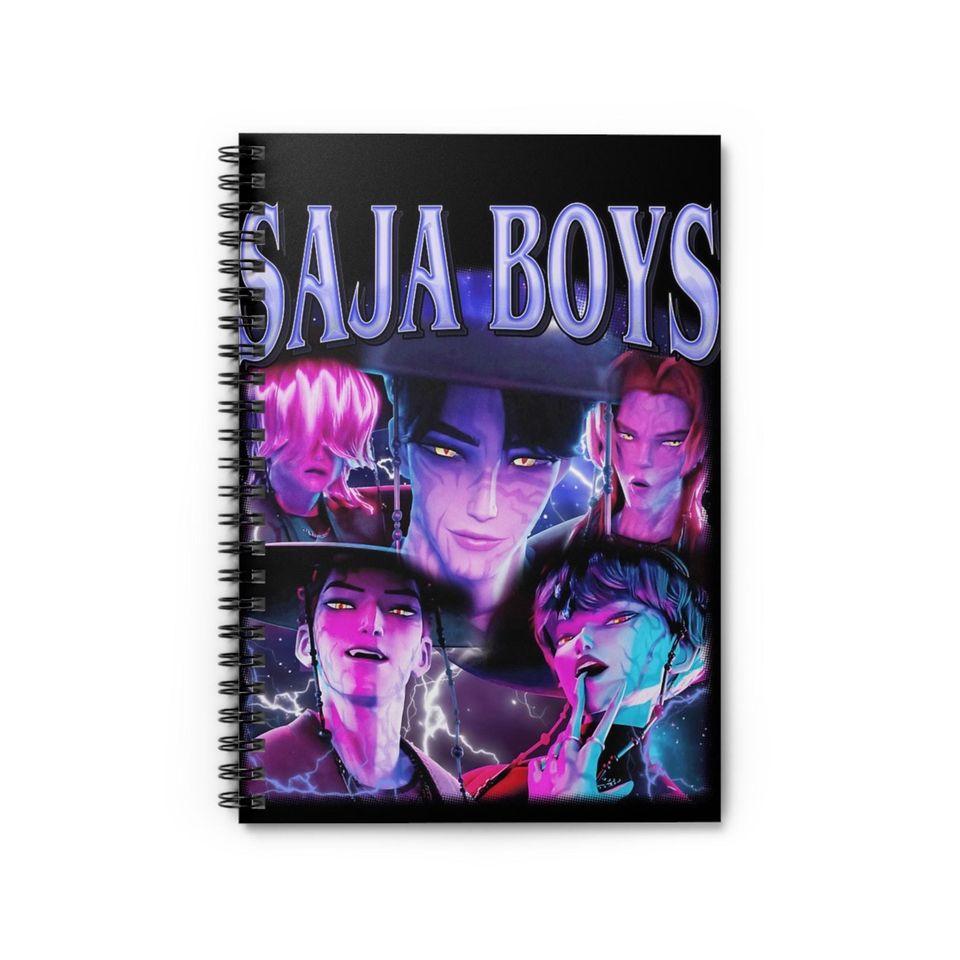K-Pop Demon Hunters Spiral Notebook - Saja boys
