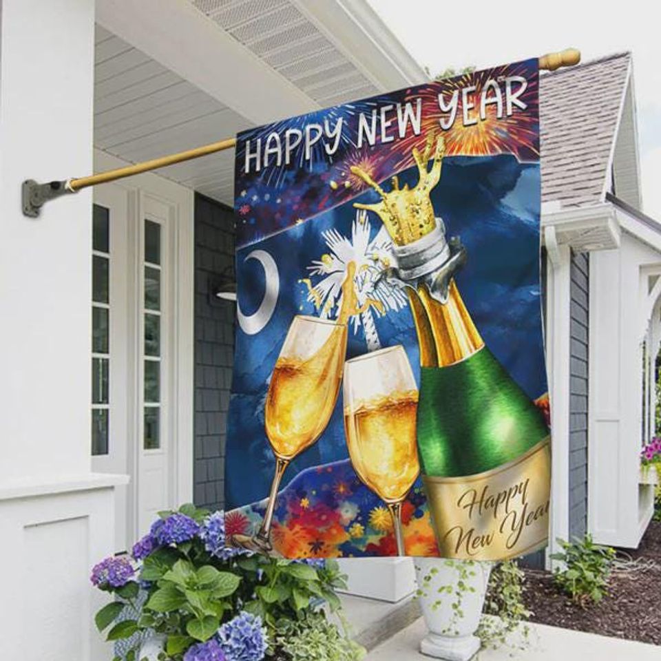 South Carolina Happy New Year Flag