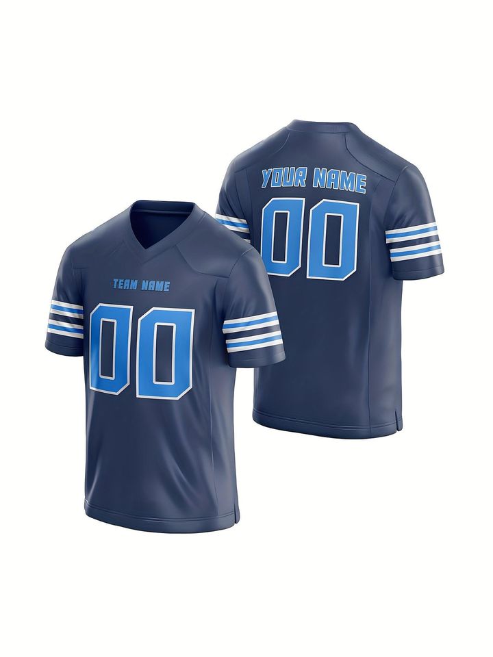 Mens Custom Football Jersey with Personalized Name Number