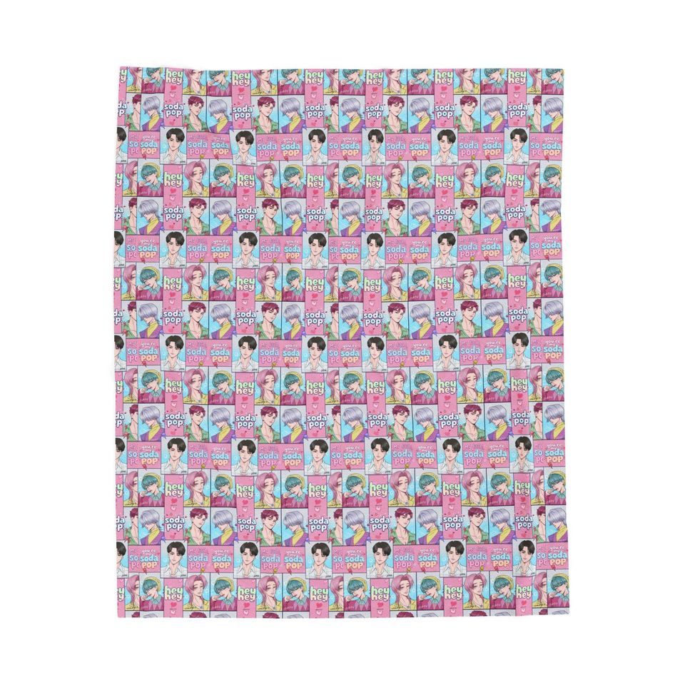 Kpop Demon Hunter Soda Pop Blanket