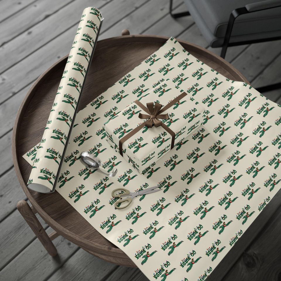 Eagles Gift Wrapping Paper: Holiday Go Birds Pattern