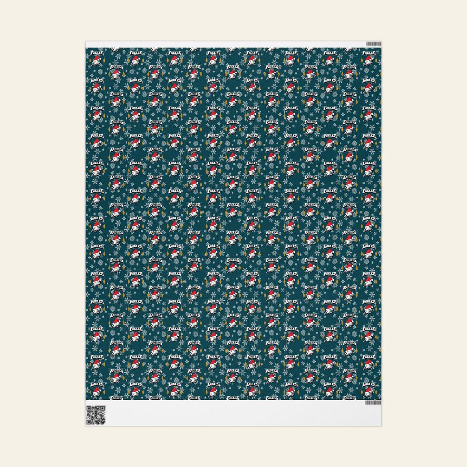 Holiday Eagles Gift Wrap: Christmas Festive Wrapping Paper