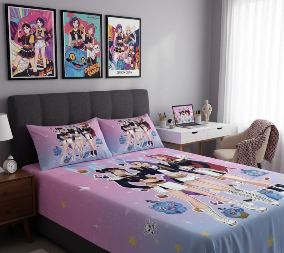 Anime K-Pop Demon Hunters Bedding Set
