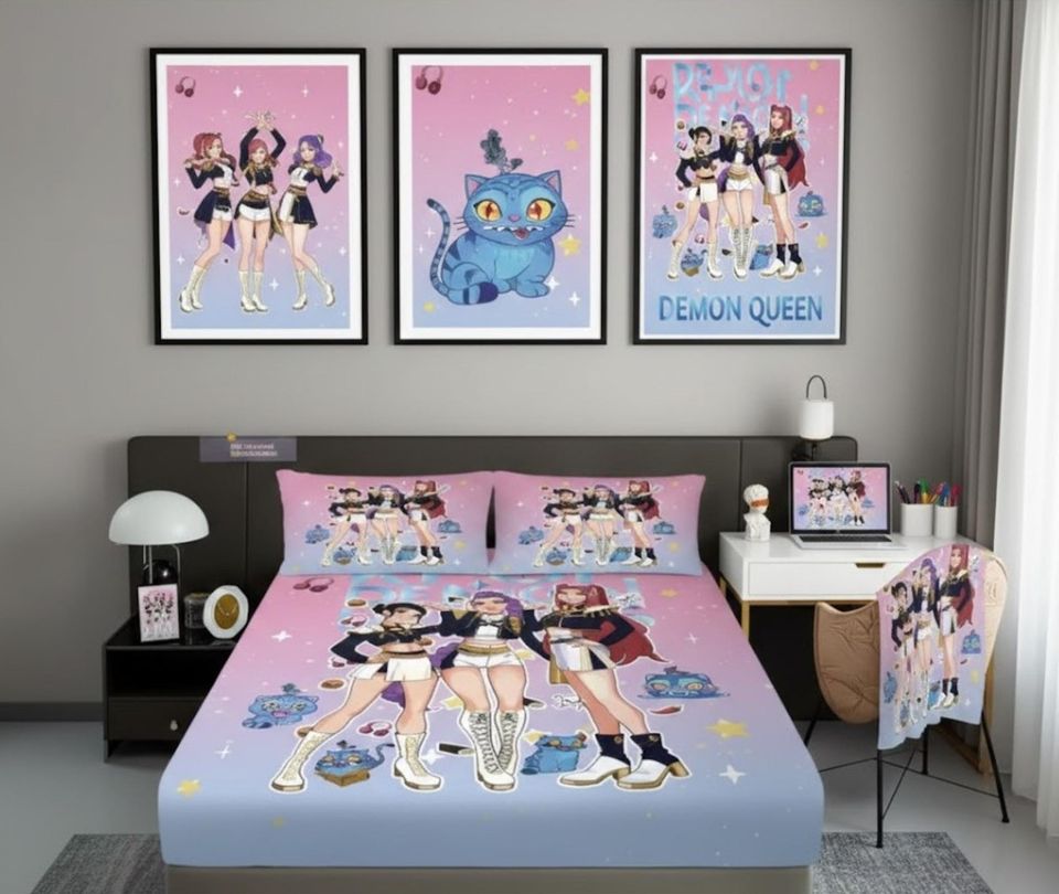 Anime K-Pop Demon Hunters Bedding Set