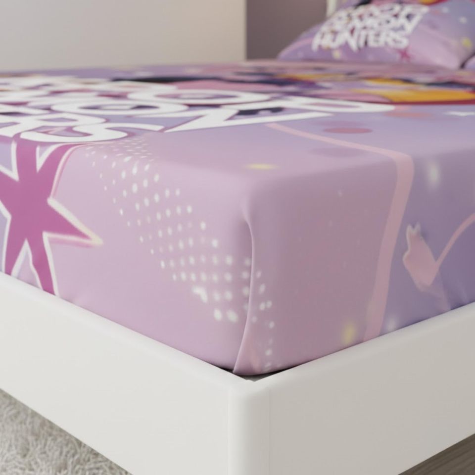 K-Pop Demon Hunters Fitted Sheet Set with Pillowcases